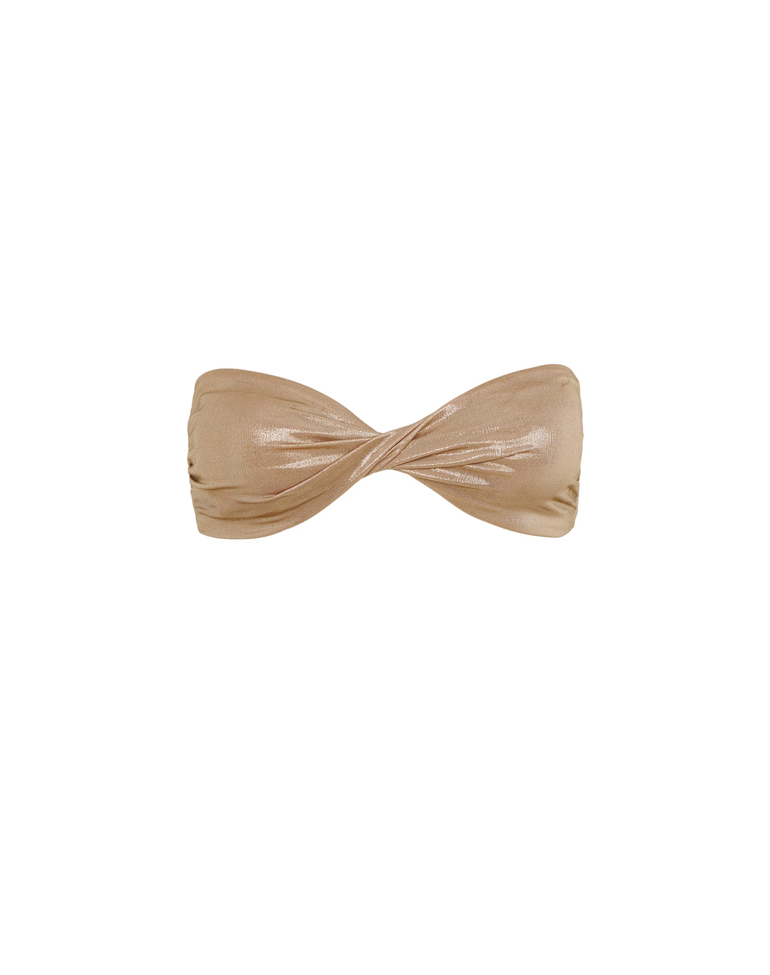 Cassie Bandeau Top - Champagne