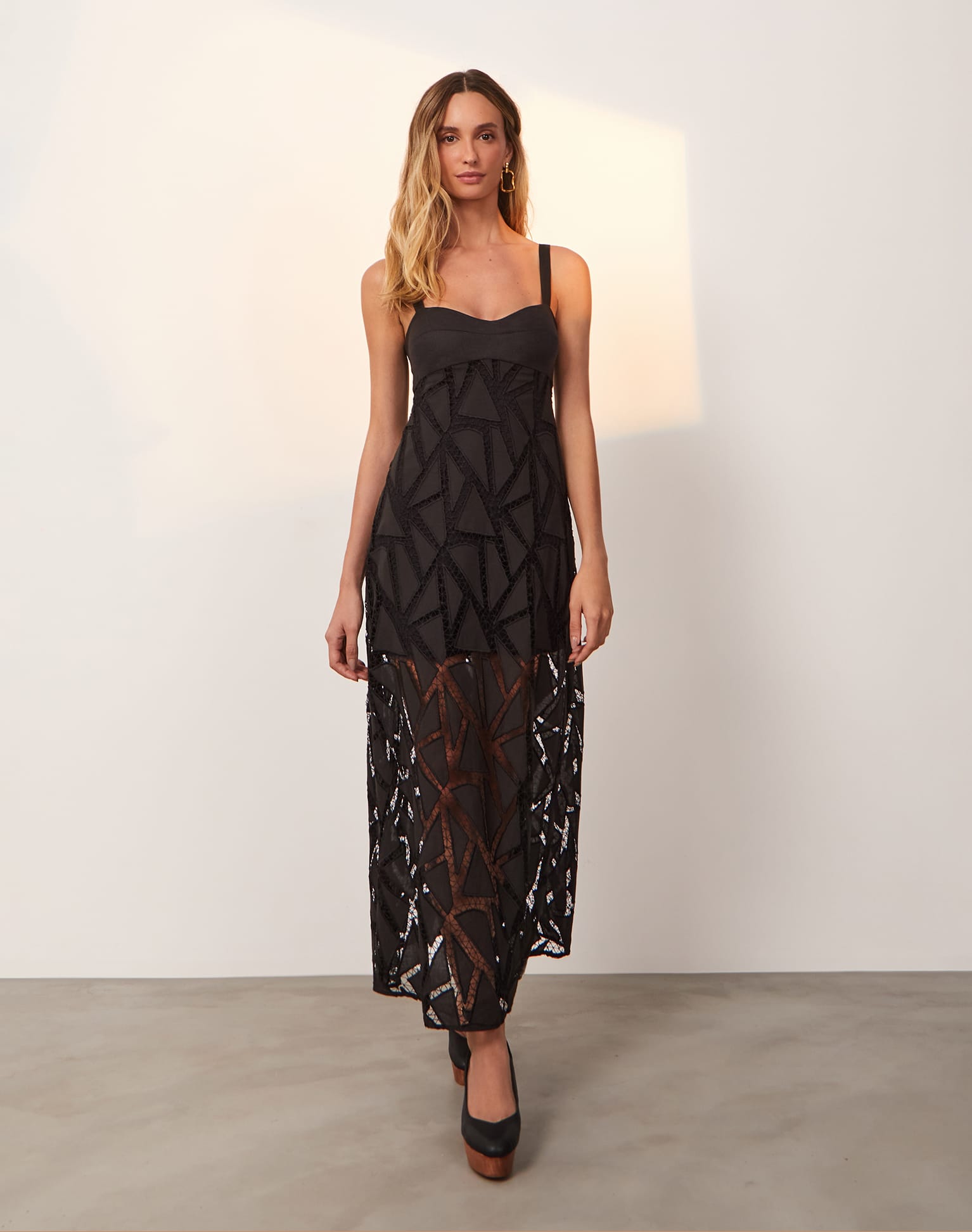 Eleni Long Dress (Exchange Only) - Black