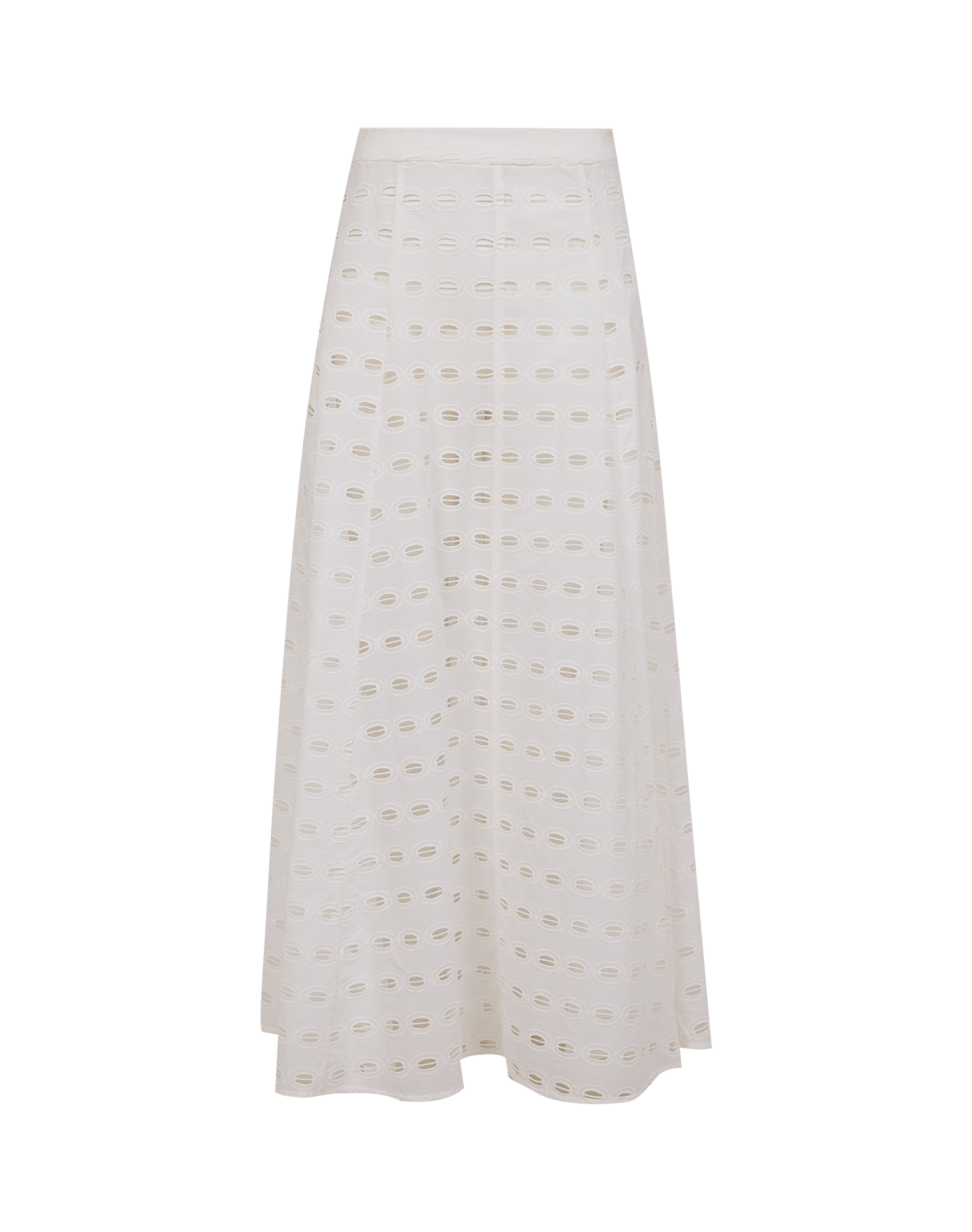 Eyelet Bea Maxi Skirt - Off White
