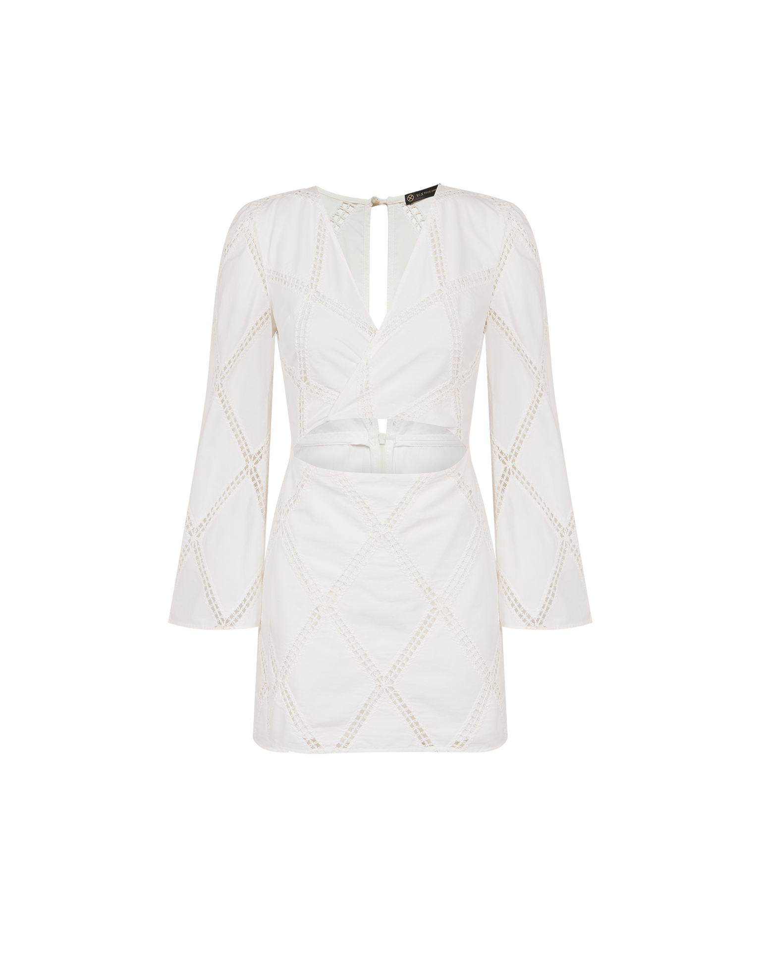 Eyelet Kaira Short Dress - Off White