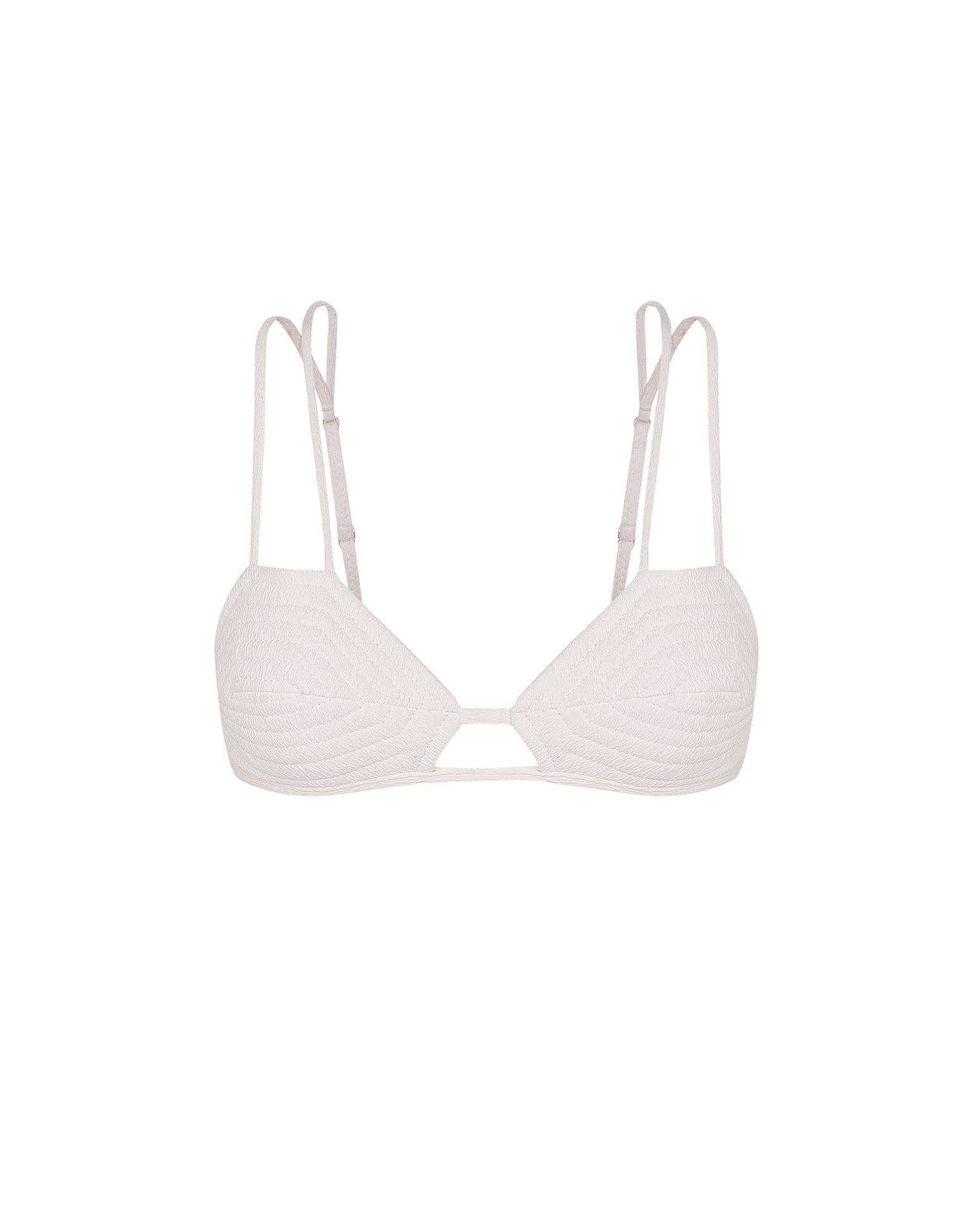 Firenze Esther Parallel Tri Top - White