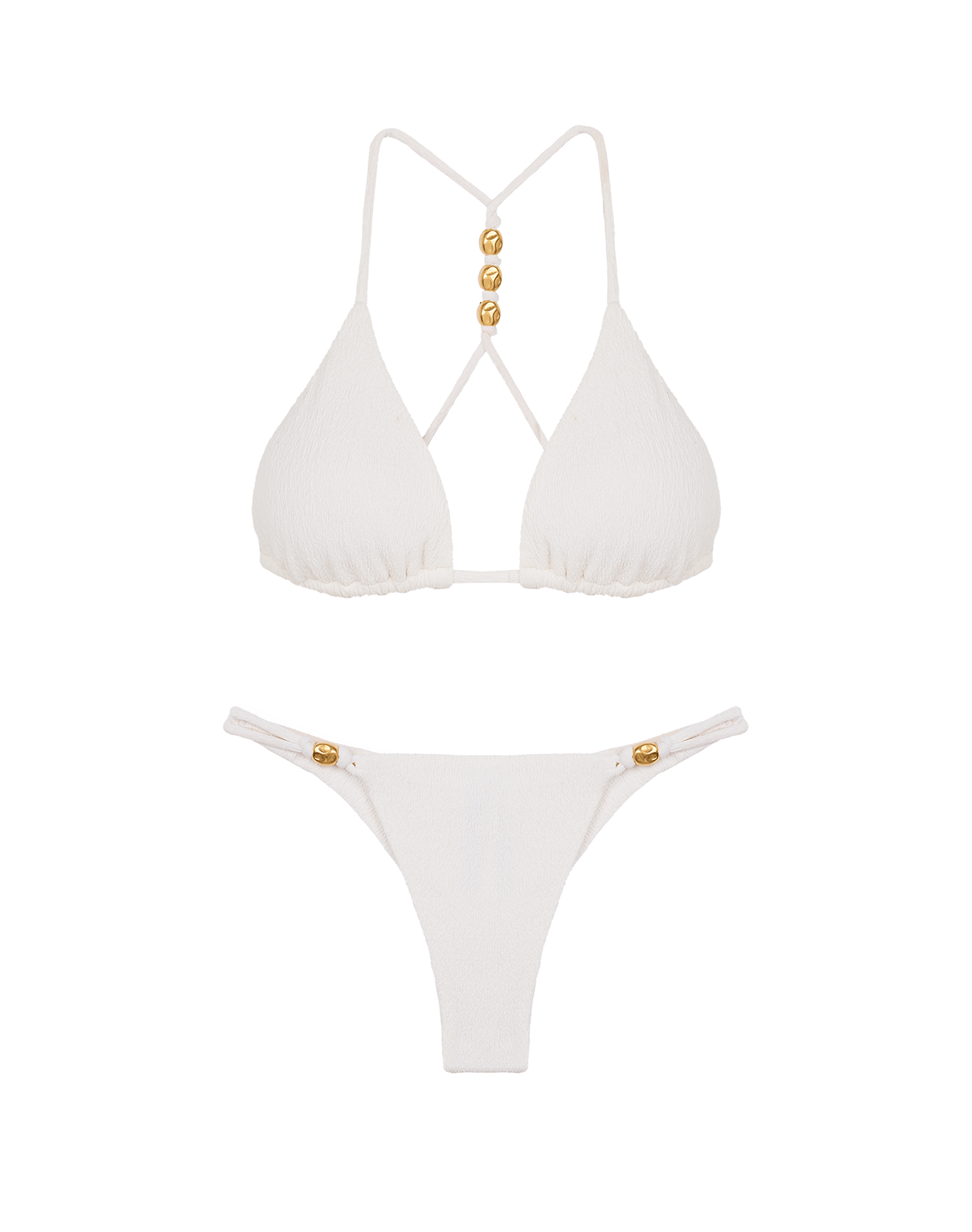 Firenze Kori T Back Tri Top - Off White