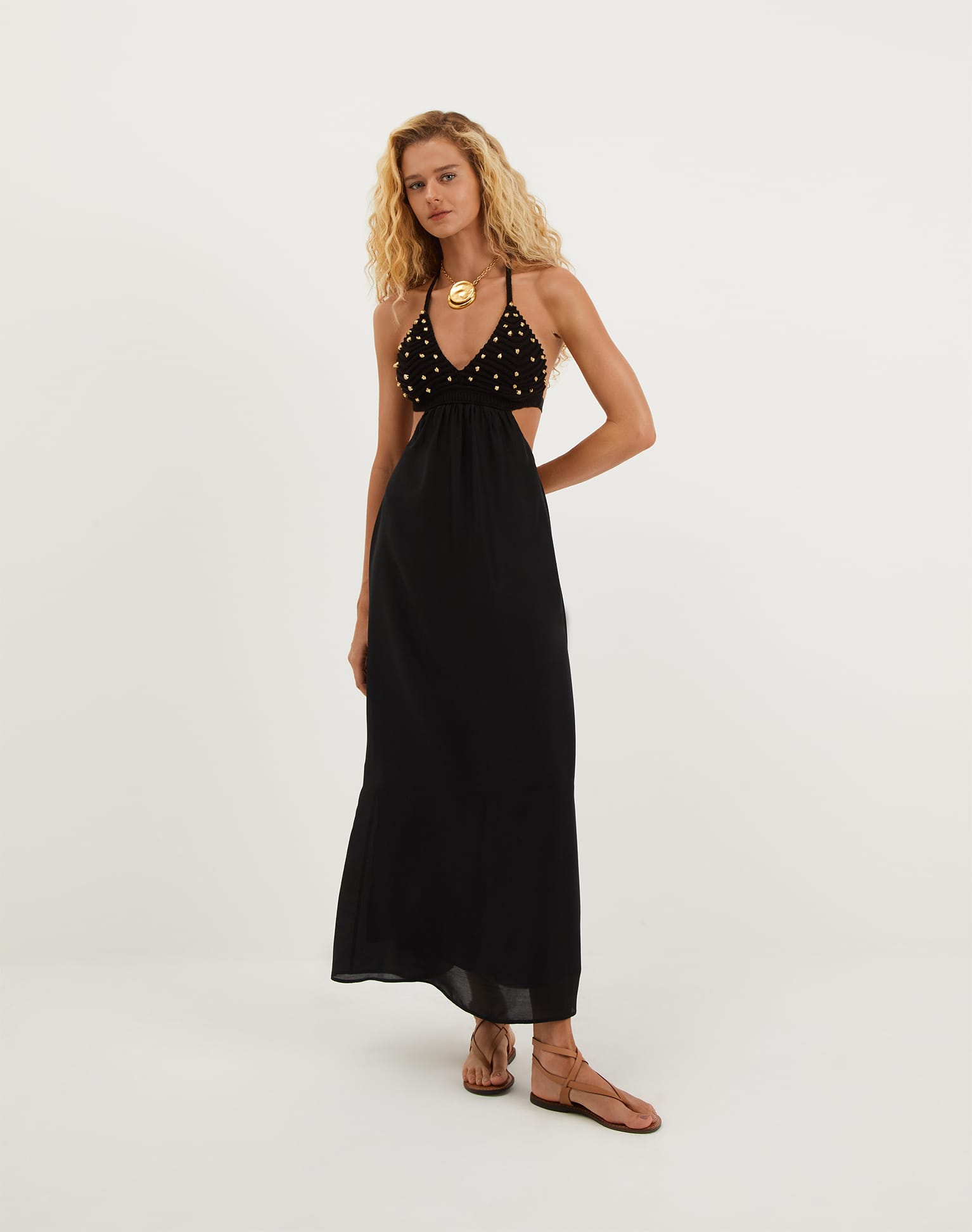 Ivy Long Dress - Black