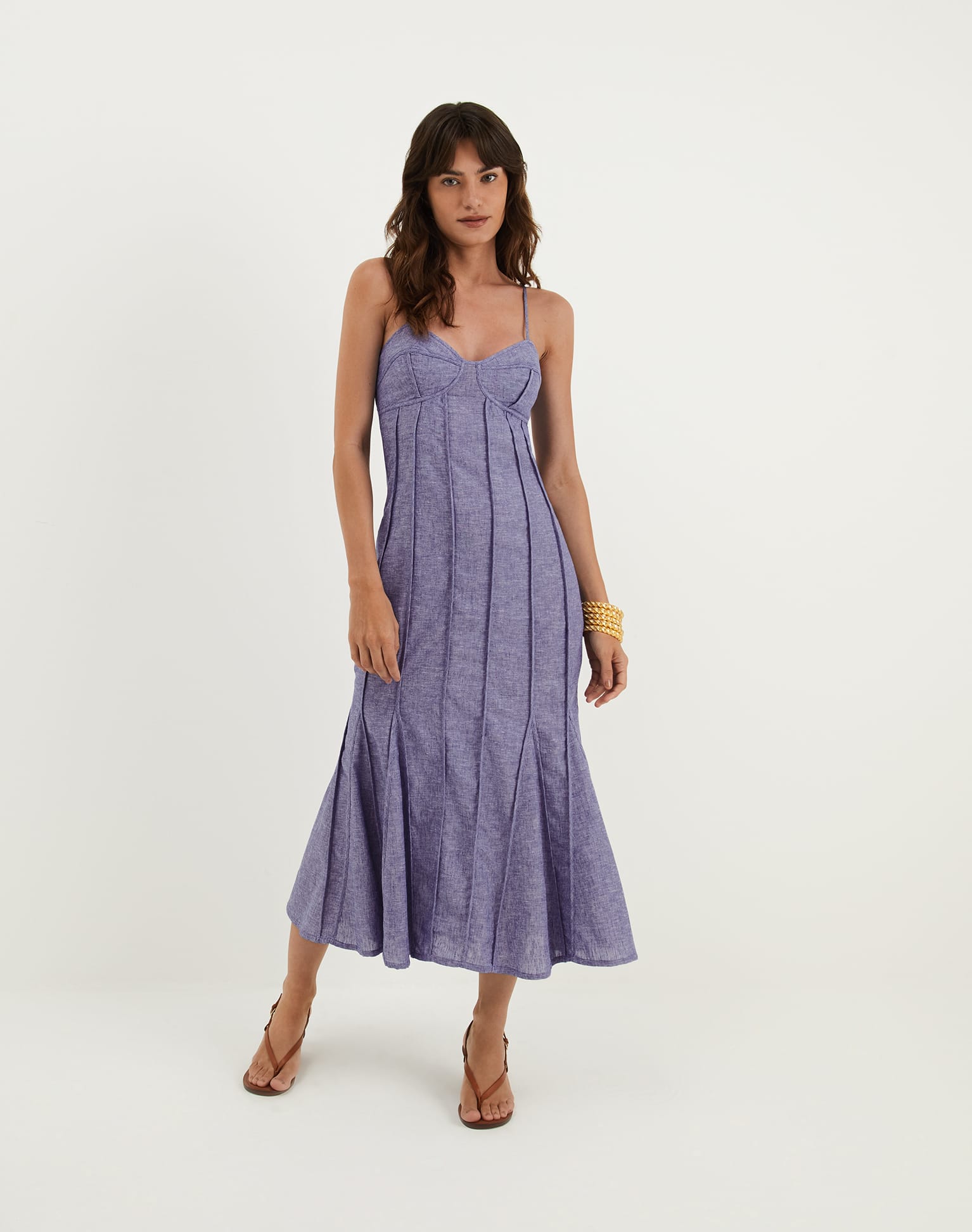 Josephine Midi Dress - Le Bleu