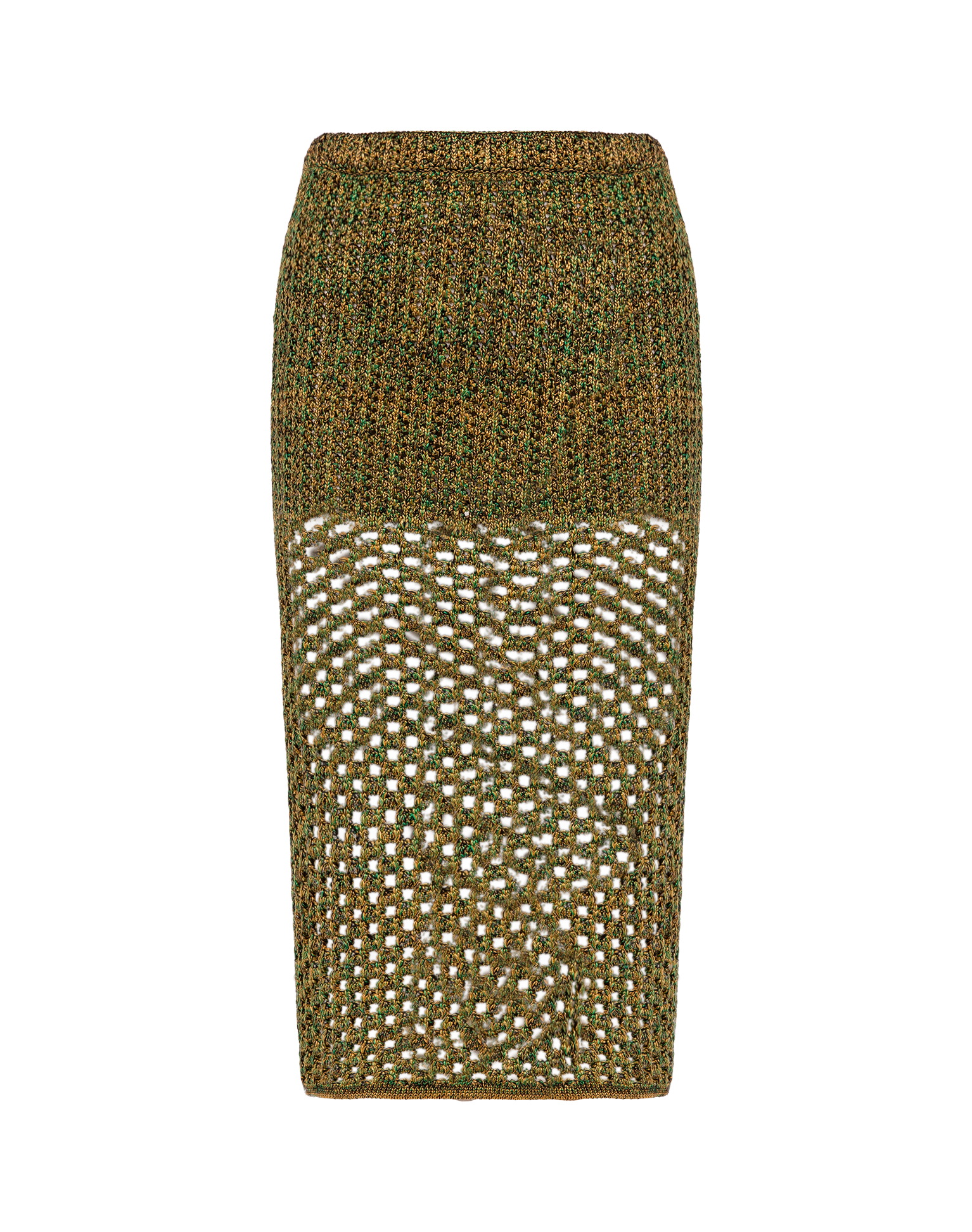 Knit Aria Midi Skirt - Green
