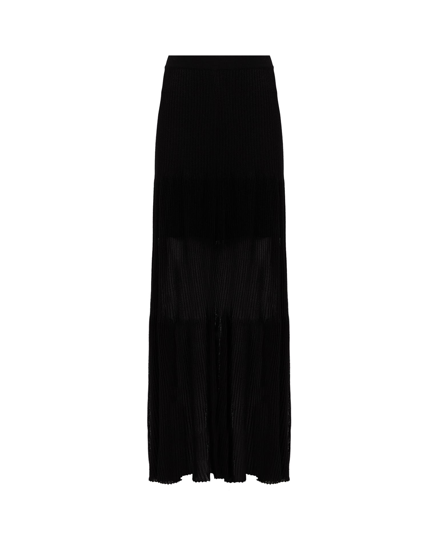 Knit Maira Long Skirt - Black