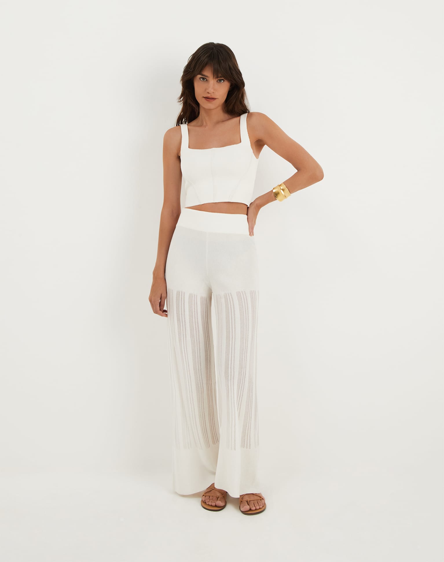 Knit Malene Pants - Off White