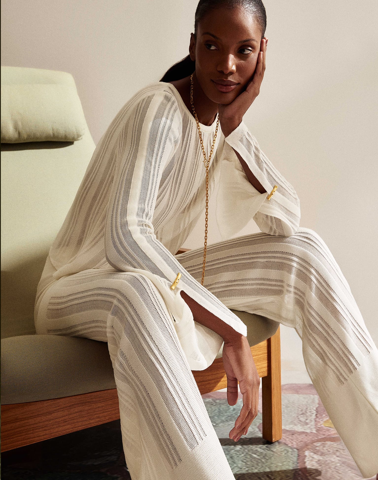 Knit Malene Pants - Off White