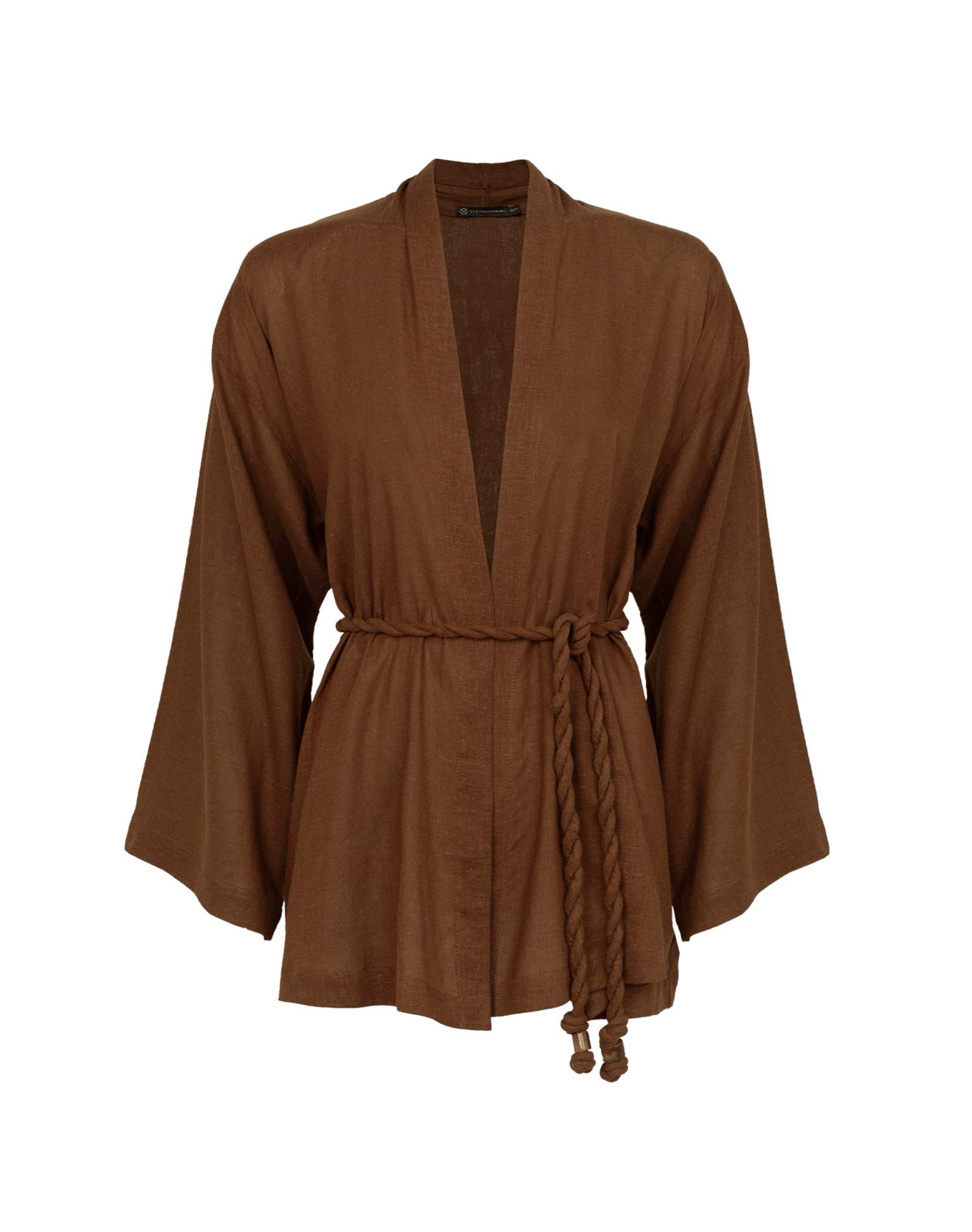 Luna Short Kimono - Brown