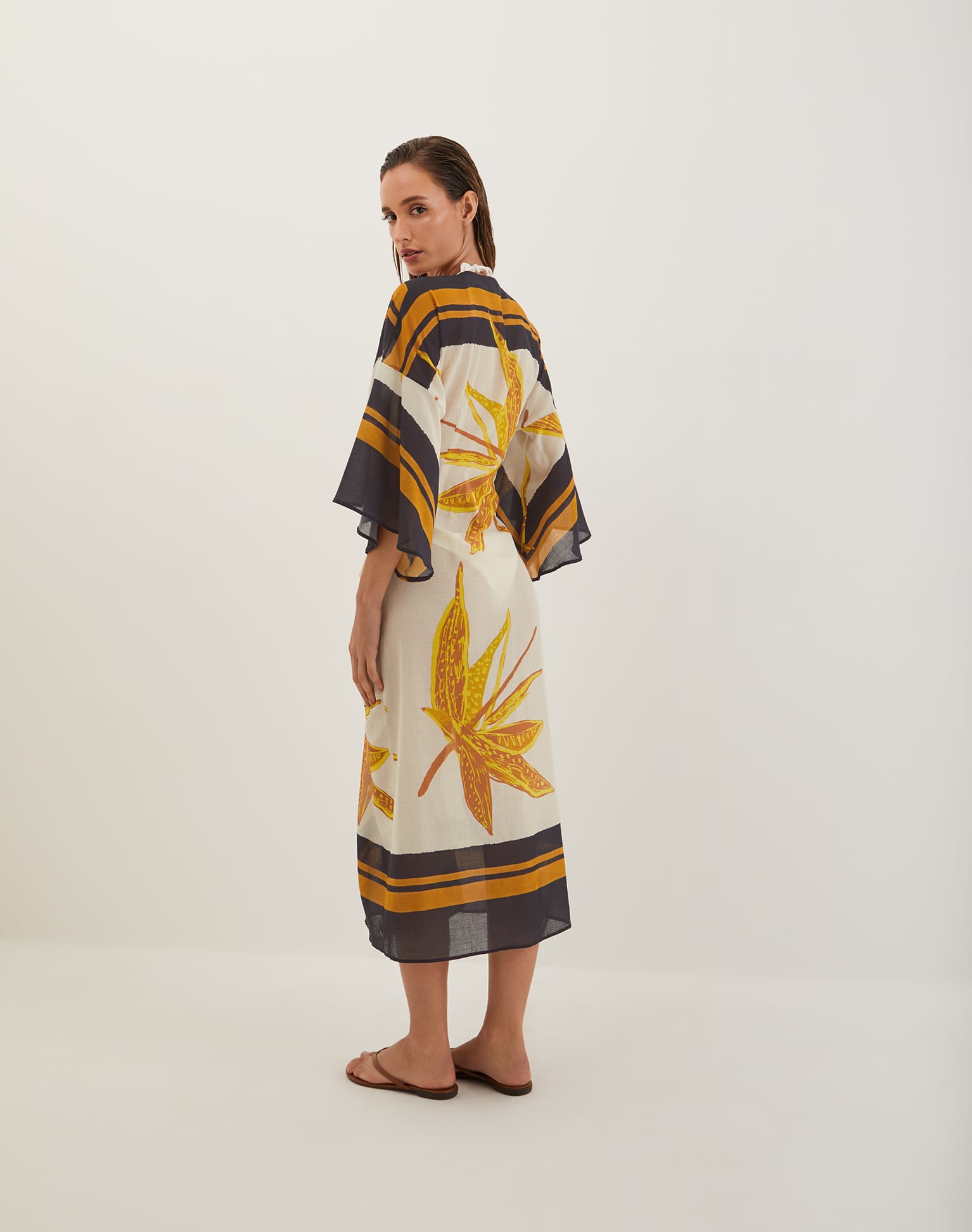 Perola Long Caftan - Tuscan