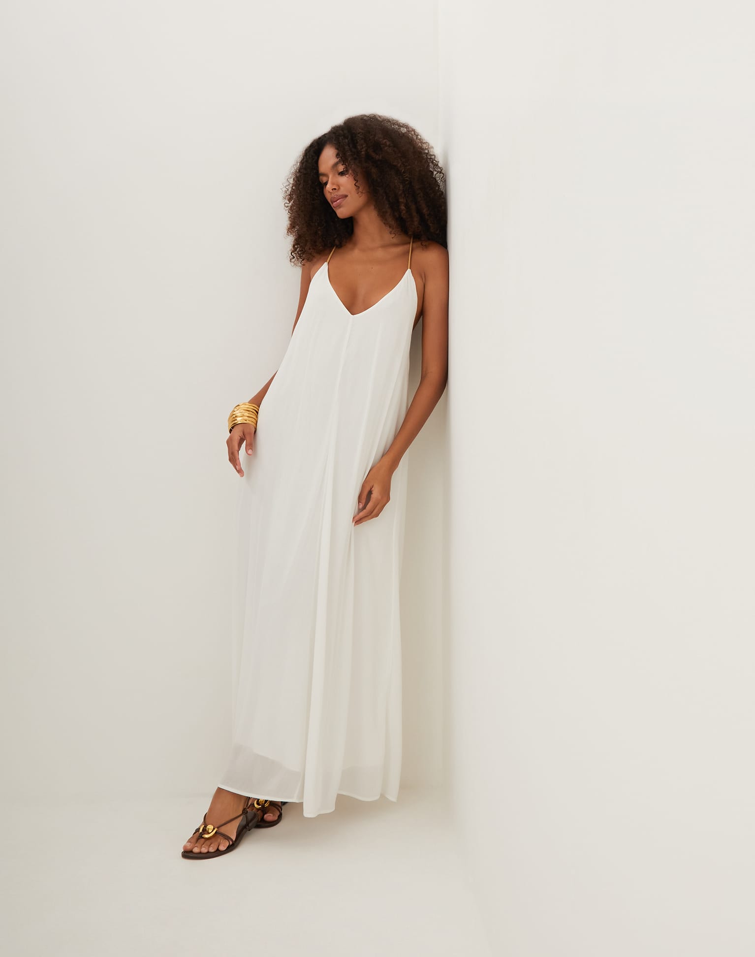 Rebeca Long Dress - Off White