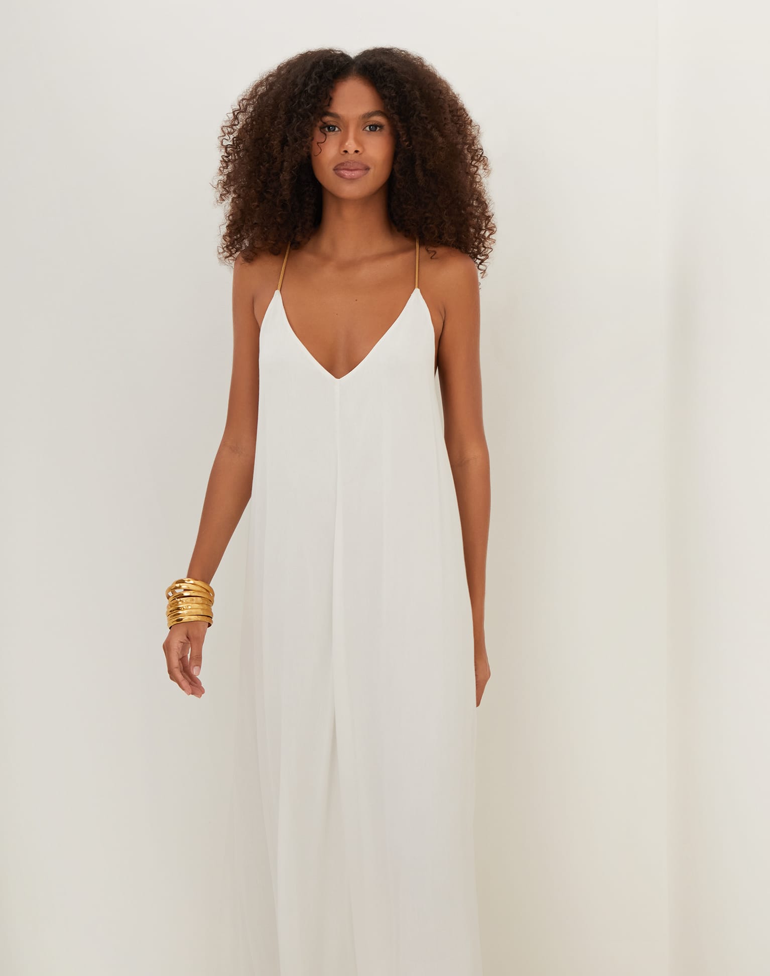 Rebeca Long Dress - Off White