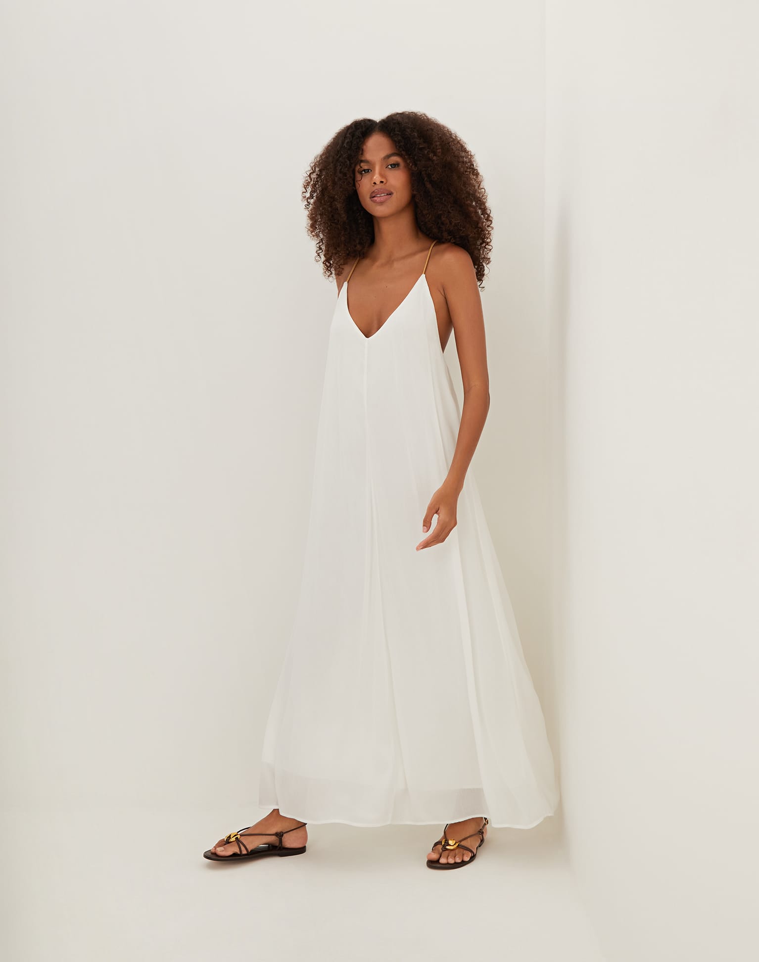 Rebeca Long Dress - Off White