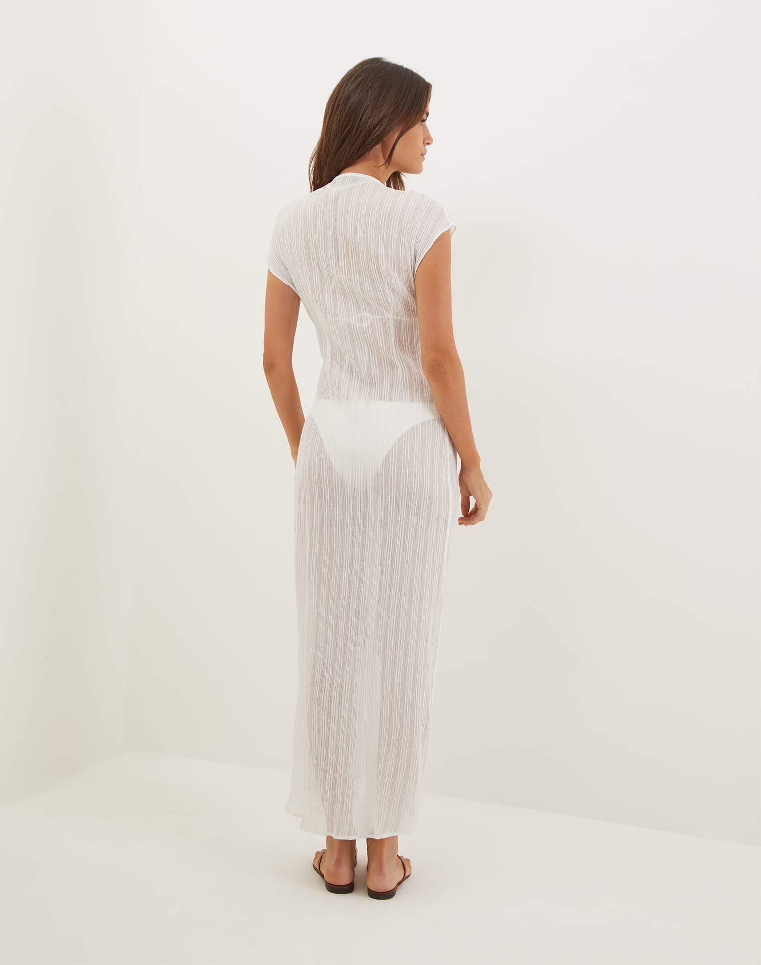 Sasha Long Caftan - Off White