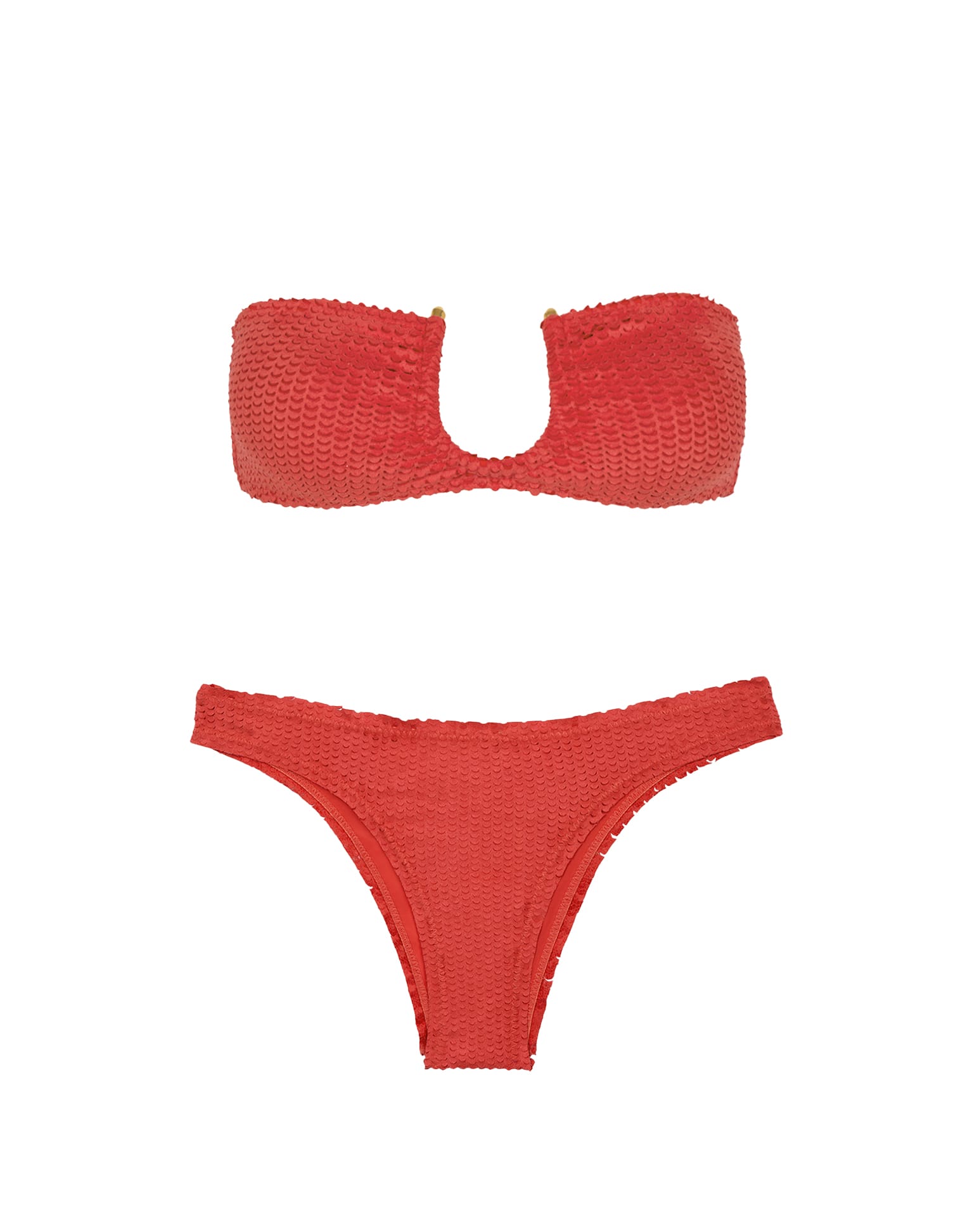 Scales Cora Bandeau Top - Ruby