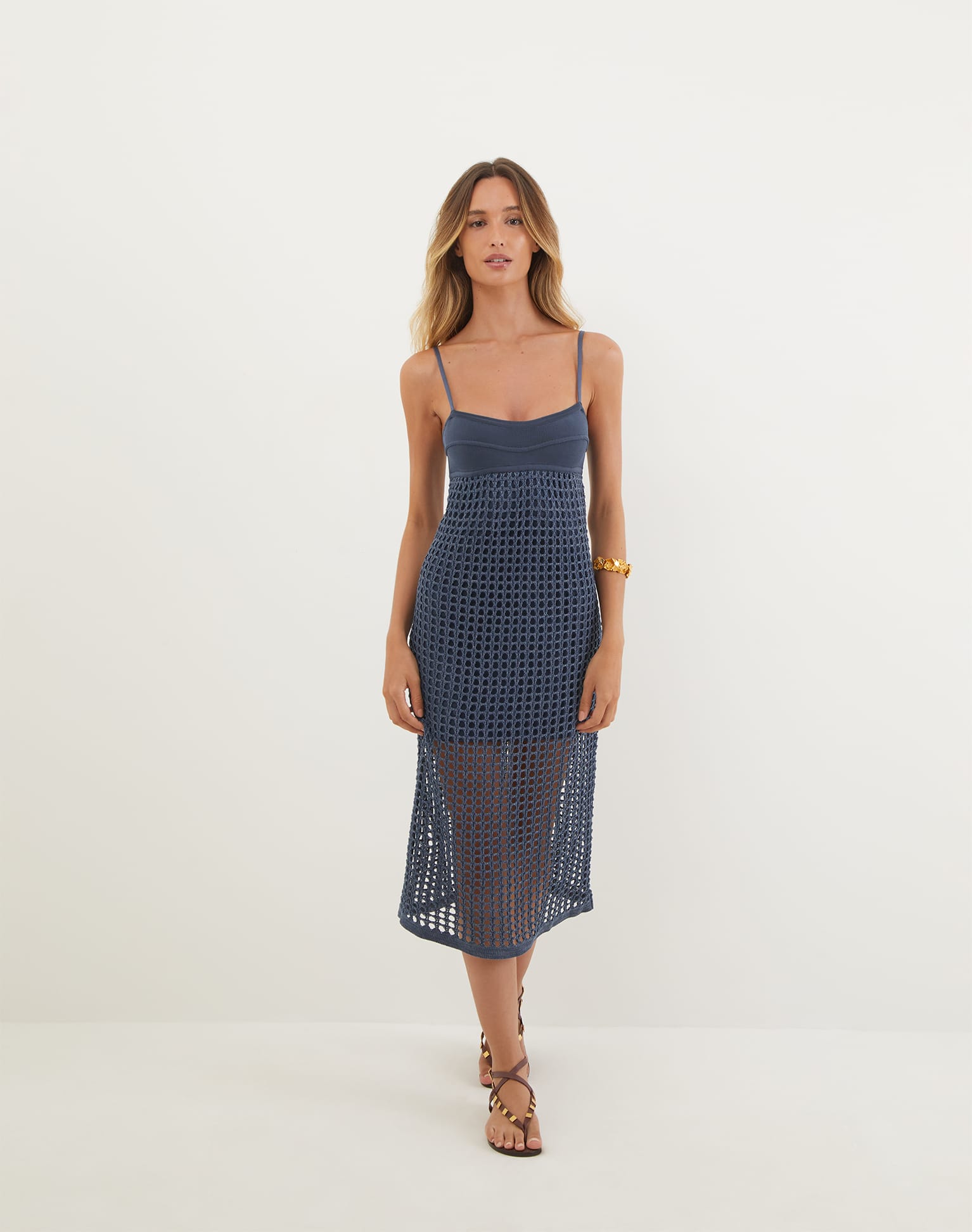 Tidsy Midi Dress - Bayside
