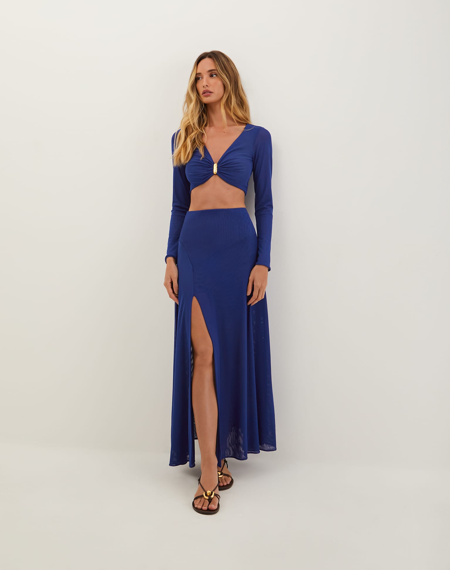 Yarin Cropped Top - Sapphire