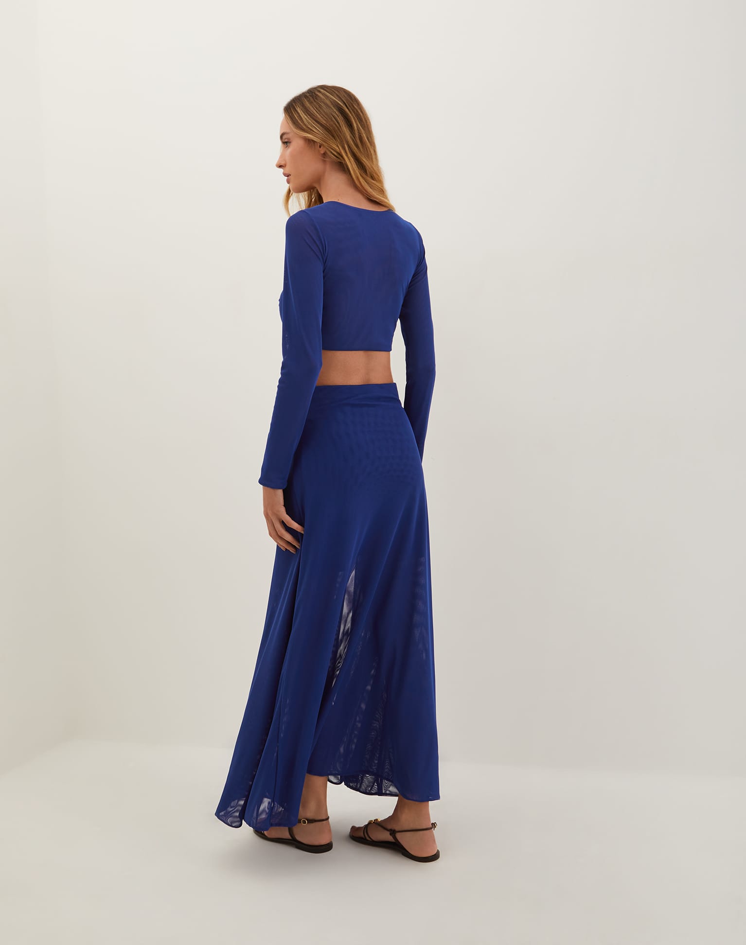 Yarin Cropped Top - Sapphire